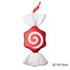 4PCS Big Christmas Ball Ornaments Red Candy Cane Xmas Tree Hanging Pendants Navidad New Year Home Decorations 2024 Natal Gift
