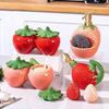 European Ceramic Strawberry Cruet Oil Pot Creative Fruit Kitchen Seasoning Jar Salt Sugar Chili Jar Soy Sauce Vinegar Bottle New