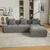 Modular Compression Sofa, Chenille Fabric, 30D High-Elasticity Foam. Easy To Move, Non-Slip Base, Ideal for Living Room and Other Rooms.GRAY