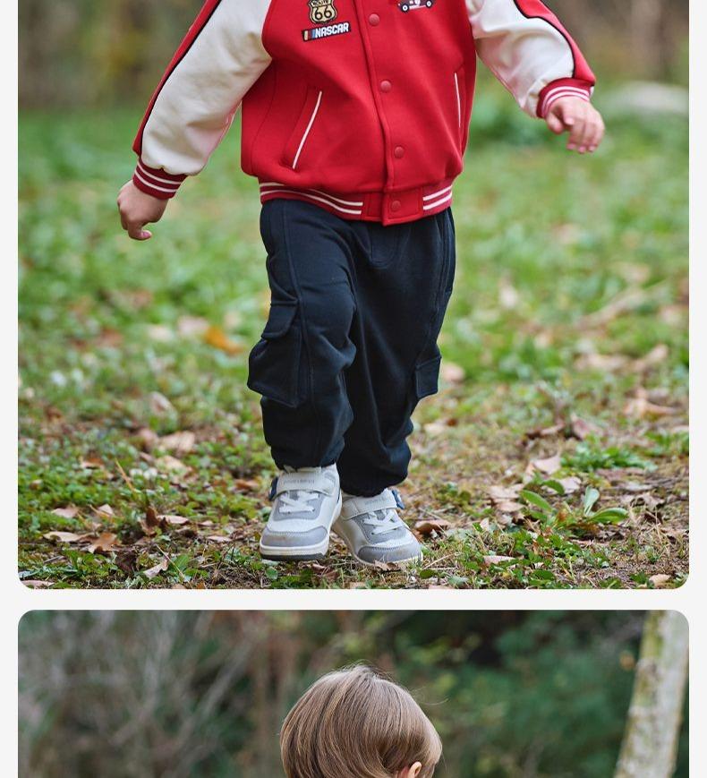 David Bella Children's Jacket Spring Dress Boys and Girls' Casual Baseball Jacket Baby Academy Style Top