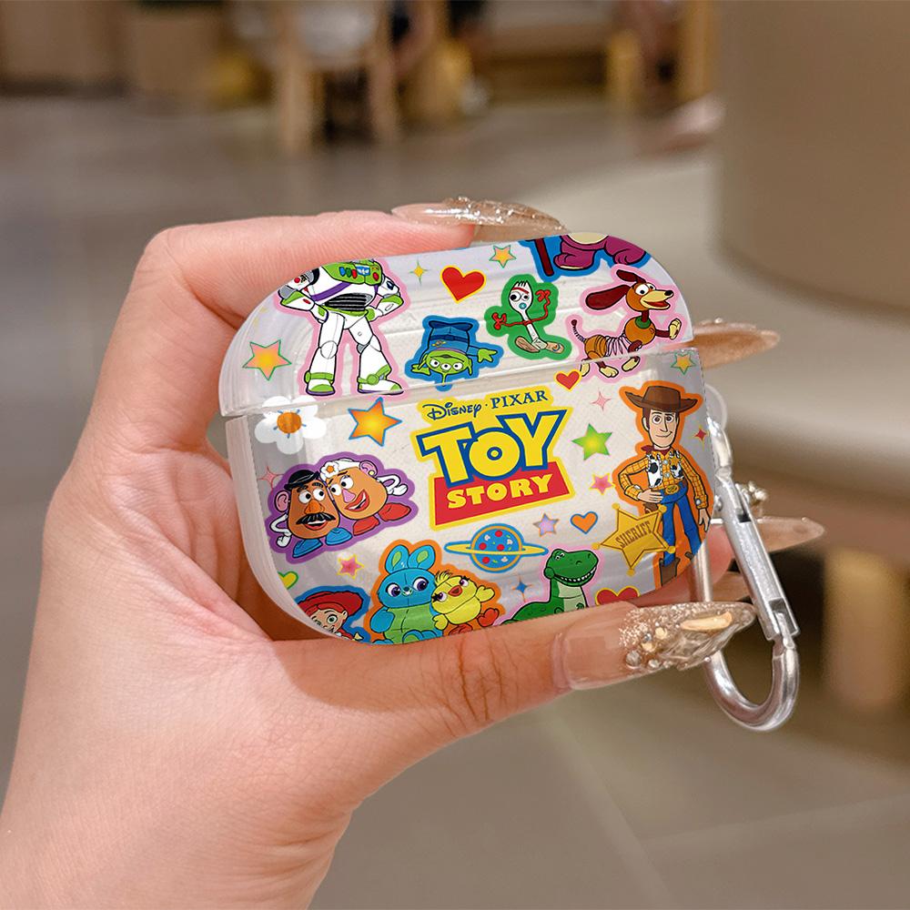 Cartoon Toys Storys Cute Translucent Silicone Case for Airpods 4 3 Pro 2 1 Wireless Earphone Headphone Pro2 Protective Covers