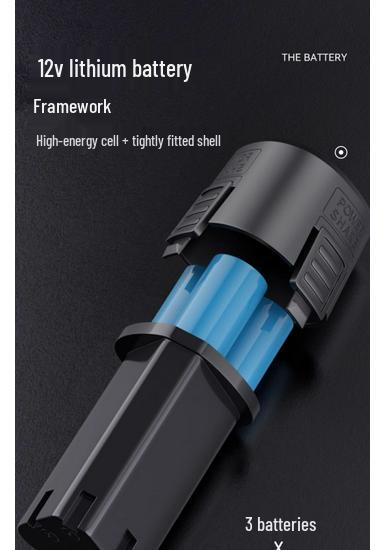12V Handheld Electric Drill & Screwdriver with 16.8V & 18V Lithium Battery Charger