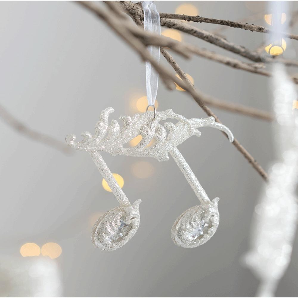 Glitter Christmas Decorations Plastic Xmas Tree Hanging Ornaments DIY Angel Fairy Pendant
