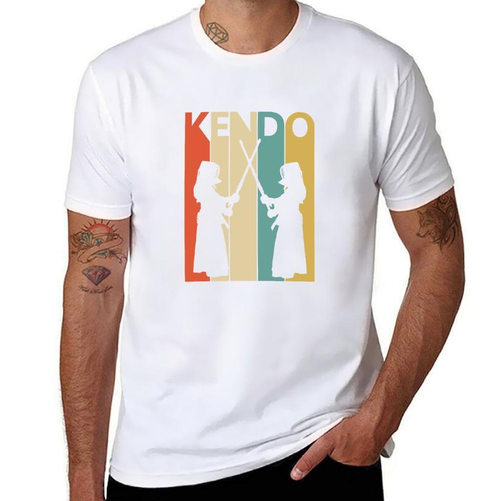 Vintage Kendo Tshirt Active Sports Short Sleeve Cotton Shirt