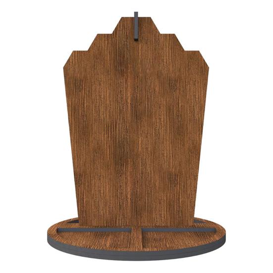 Schmuckständer aus Holz Kettenhalter Einfache Installation Mehrzweck Schmuck-Display-Rahmen Halsketten Ringe Organizer