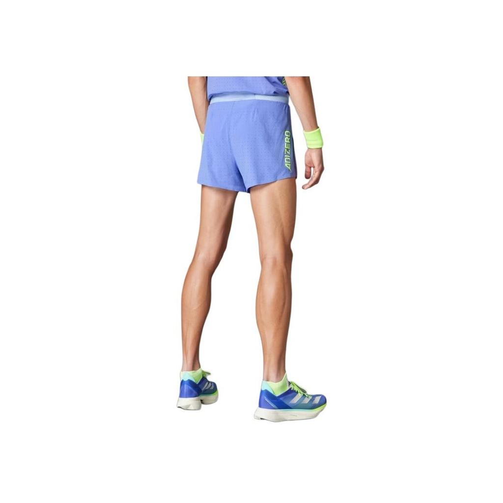 Adidas Adizero Running Split Shorts Logo Color Block Slim Fit Shorts Men Shorts Purple IX2812