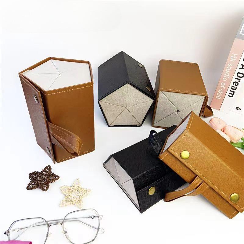 1pc 3/4/5 Slots Óculos Caixa de Armazenamento Dobrável Portátil Organizadores de Viagem Caixa de Armazenamento para Óculos de Sol Óculos de Sol Estojo de Parede Pendurado