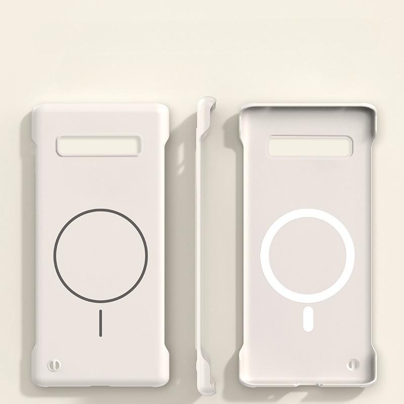 Pentru Husă de Telefon Magsafe fără Ramă pentru Samsung S10 Plus S20+ S21 FE S22 S23 Note 20 Ultra Subțire Fără Ramă PC Dur Acoperire Magnetică
