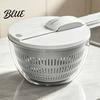 Fruit Drain Basket with Lid Vegetable Salad Spinner Detachable Bowl And Mesh Design Manual Efficient Prep Tool Hand-Centrifugal Dehydration System,