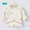 2025 Fall/Winter Unisex Fleece Smock for Kids: Reversible Baby Bib and Eating Wear