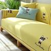 Baumwolle Leinen Sofa Matte Feder Anti-Rutsch Staubdicht Bequemes Sitzkissen Einfache Heim Wohnzimmer Dekoration Rückenlehnenbezug