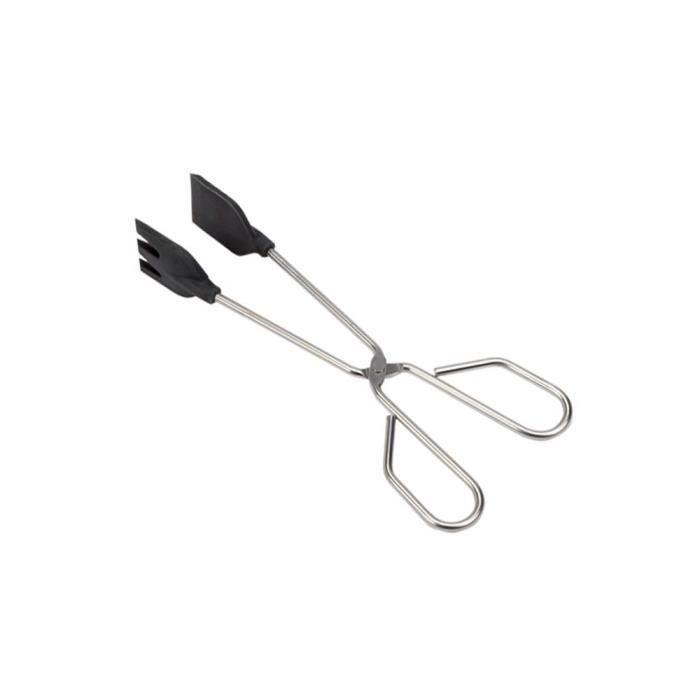 Pince en acier inox. Avec pelle en silicone 30cm