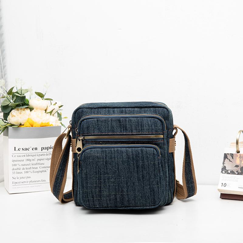 Casual Denim Women Shoulder Bags small Multi-pocket ladies Handbags blue Cowboy Female messenger bags wallet bolsas