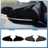 Carbon Fiber Look Black Rearview Side Mirror Cover Caps For VW Golf 7 MK7 MK7.5 GTI R GTE GTD 2014-2019