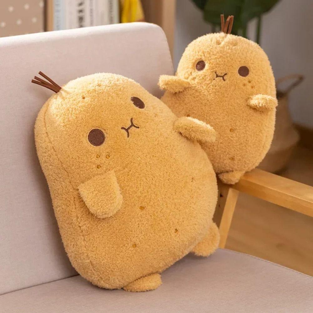Plush Stuffed Small Potato Plush Doll Fluffy Plant Spud Throw Pillow Kids Birthday Gifts