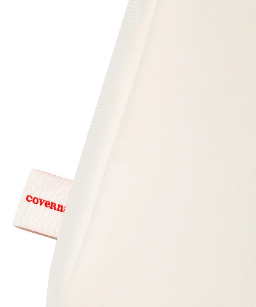 Covernat Woman Clover Heart Nylon Hobo Bag Ivory
