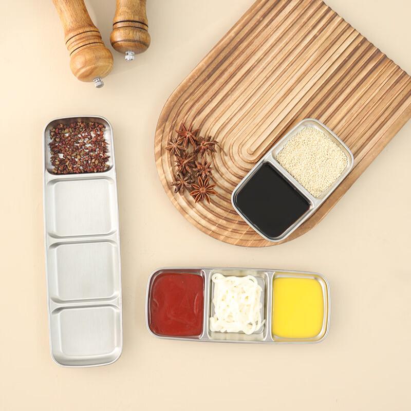 ZISIZ Stainless Steel Dipping Sauce Dishes