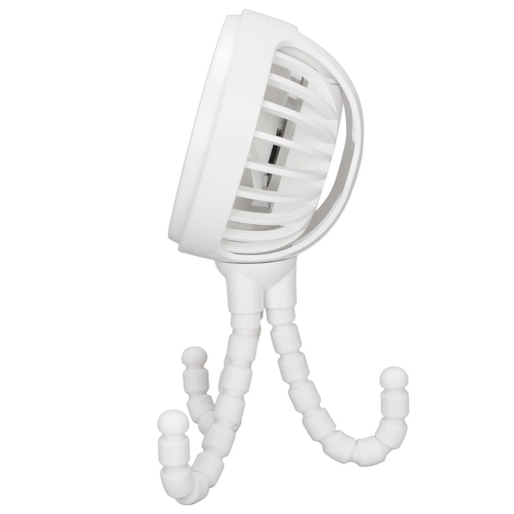 Mini Portable Fan 3 Speed 360 Degrees  Rotatable Rechargeable Desktop Fan with Flexible Tripod for Office