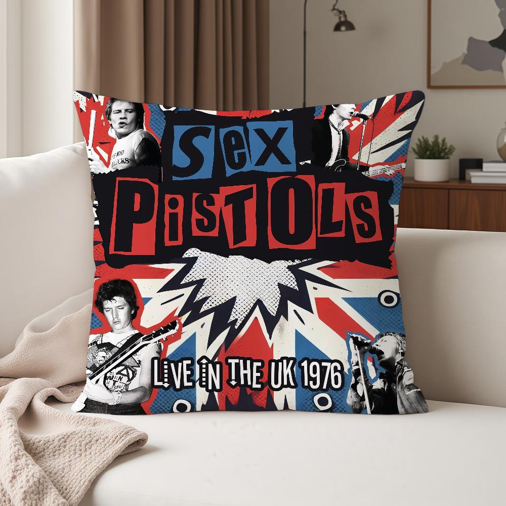 Band Sex P-Pistols-S Kissenbezug Geeignet für Schlafzimmer Wohnzimmer Autos Heimdekoration