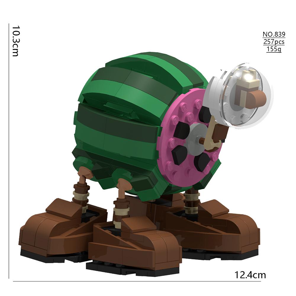 Italian Brainrot Animal MOC Building Block Tung Tung Tung Sahur Wheel Frog Elephant Tree Monster Monkey Toy Desk Decoration Q064