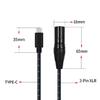 Professional TypeC Male to XL Cable Exceptional Sound Clarities for Laptops