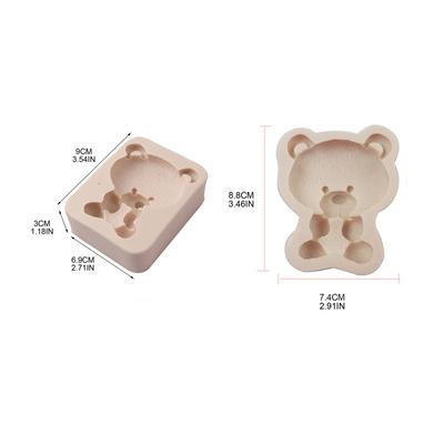 Silicone Fondant Molds Chocolate Mould Silicone Cake Moulds Bear Shaped Silicone Material Baking Gift for Baking Lover