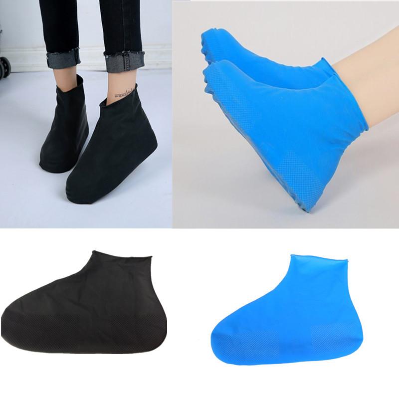 2 PCS Boots Waterproof Shoe Cover Silicone Material Unisex Shoes Protectors Rain Boots for Indoor Outdoor Rainy Days Reusable