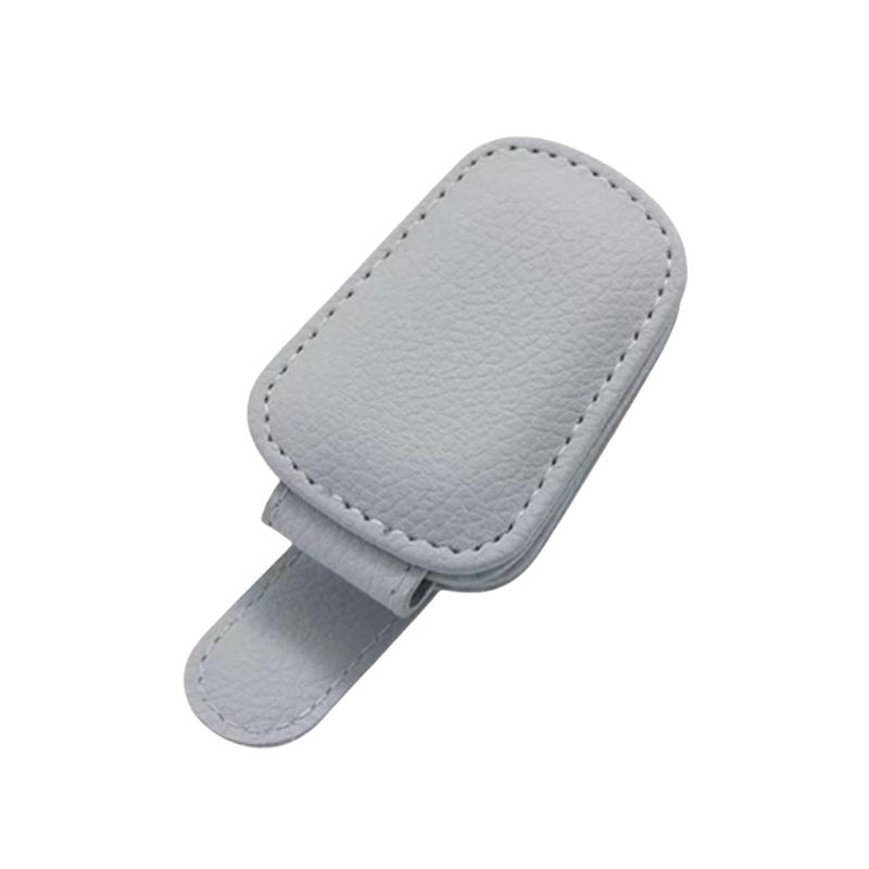 

Magnetic Automobile Visors Clamp, Car Sun Visors Glasses Holder PU Leather Adaptable Angles for Different Glasses Frames