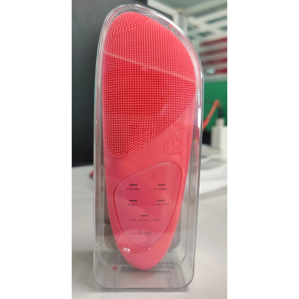 Waterproof Electric Sonic Facial Exfoliating Cleanser Silicone Facial Cleansing Brush Ultrasonic Electric Face Cleansing Device