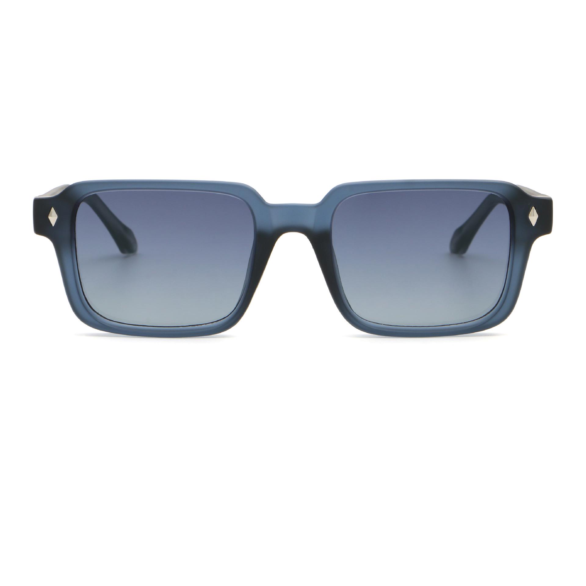 New Square Frame Retro Rivet Sunglasses - Stylish UV Protection, High-End Feel