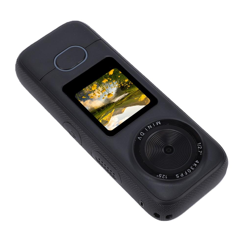 4K Portable Action Camera 64MP Camcorder 1.4 Inch Touchscreen 125 Degree Wide Angle APP Connection for Outdoor Sports