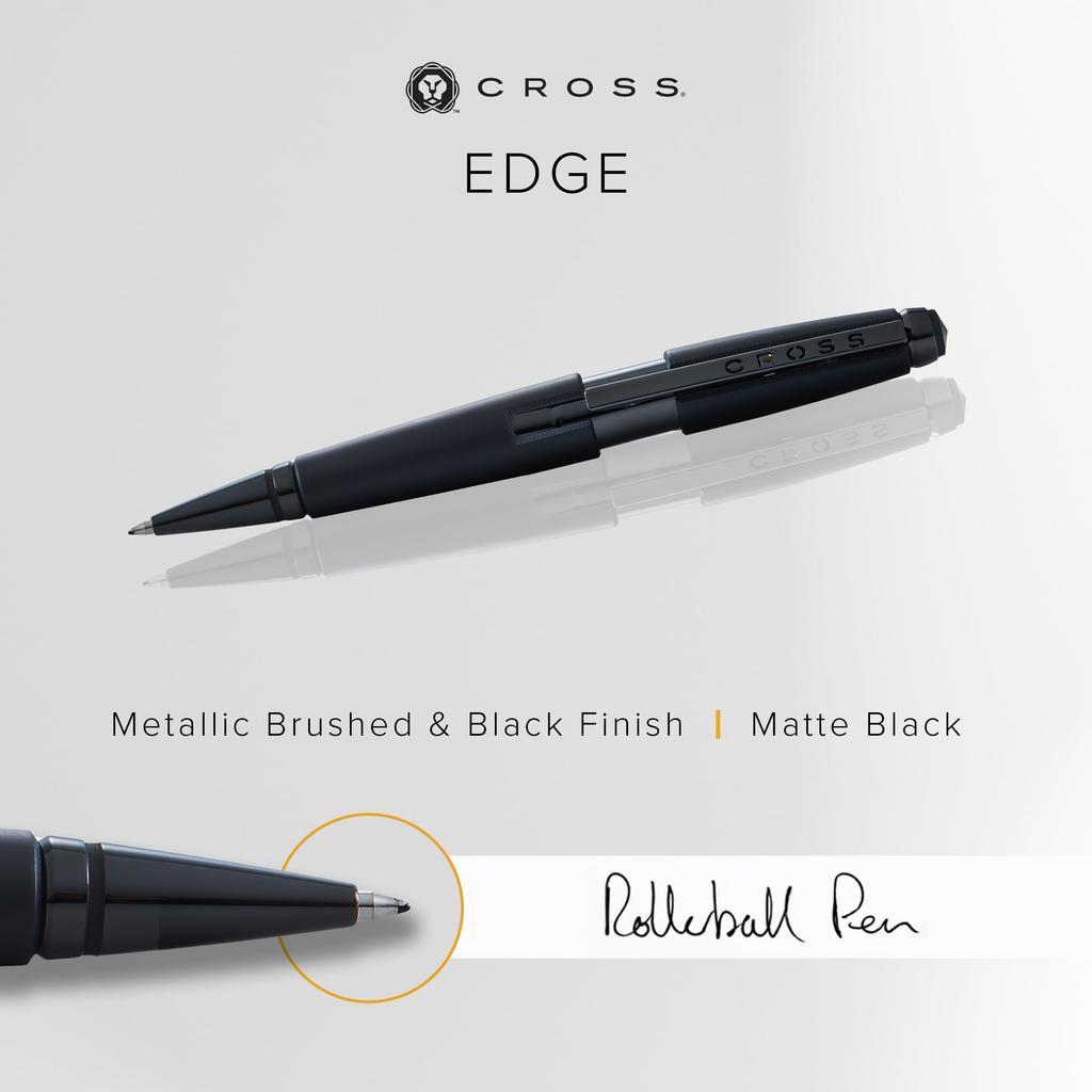 CROSS kuličkové pero s matným černým lakem s matným černým lakem Originální dovezený produkt Na vodní bázi NAT0555-11