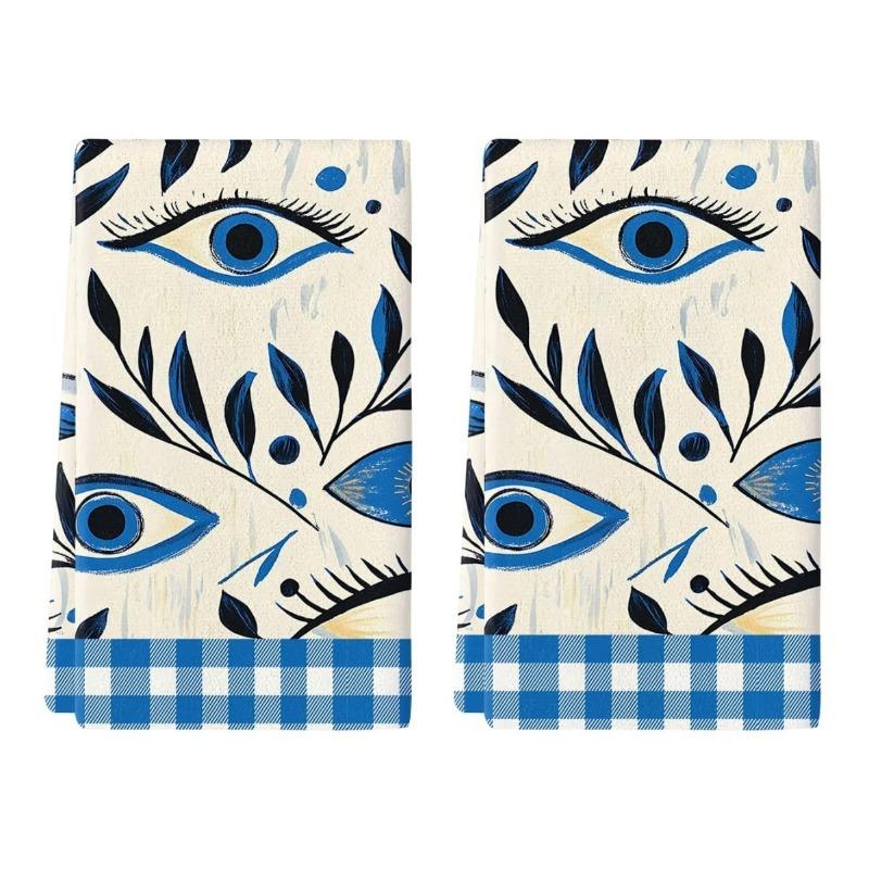 2PCS Kitchen Towels, Towel Sets, Super Absorbent Soft Cleaning Cloths, Kitchen Decoration,kitchen Essentials, Household Essentials, Cleaning Cloths