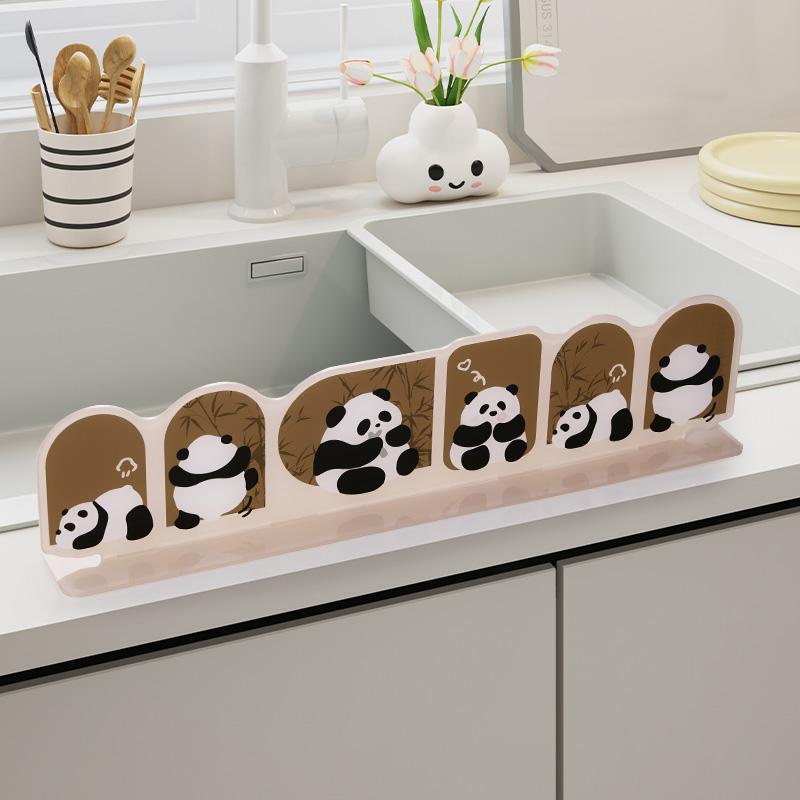

Милый котенок Кухонная водоотражательная пластина Защита от брызг Мойка для мытья посуды Раковина Водонепроницаемая полоса Раковина Бытовая Креативная акриловая водоотражательная пластина