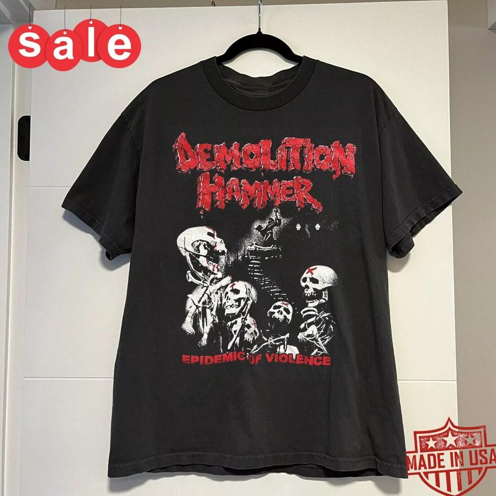 

Demolition Hammer Epidemic Of Violence Gift For Fans Unisex New T-Shirt Unisex T-Shirt XXXL