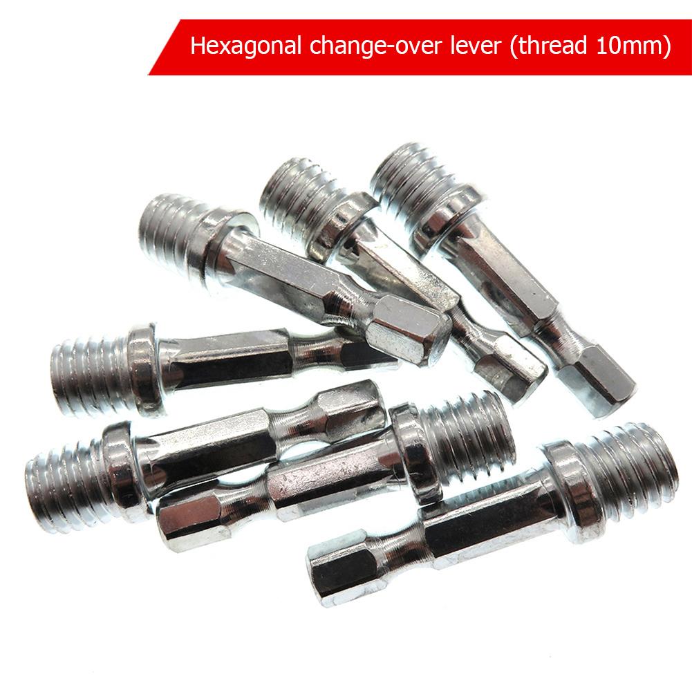 20-1pcs M10/M14 Pro Hand Drill To Polisher Grinder Adapter Rod Metal Polishing Disc Connector Tool Power Tool Accessories