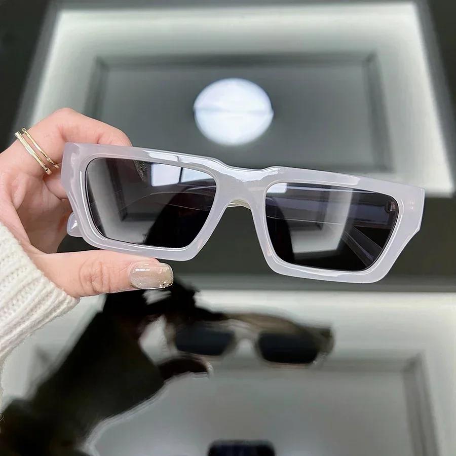 Classic Square Casual Fashion Sunglasses Women Men Vintage Stylish Oval Shaped Minimalist Female Male