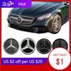 Bilklistremerke For Mercedes Benz Krom Sølv Og Glans Svart Bil Front Grill Stjerne Emblem Opplyst Logo For Mercedes Benz C