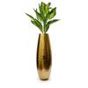 Metallic Finish Metal Extra Large Oval Hammered Vase for Home Decor - 23 Inch Tall, Handcrafted Hammered Metal Vase for Home Décor,