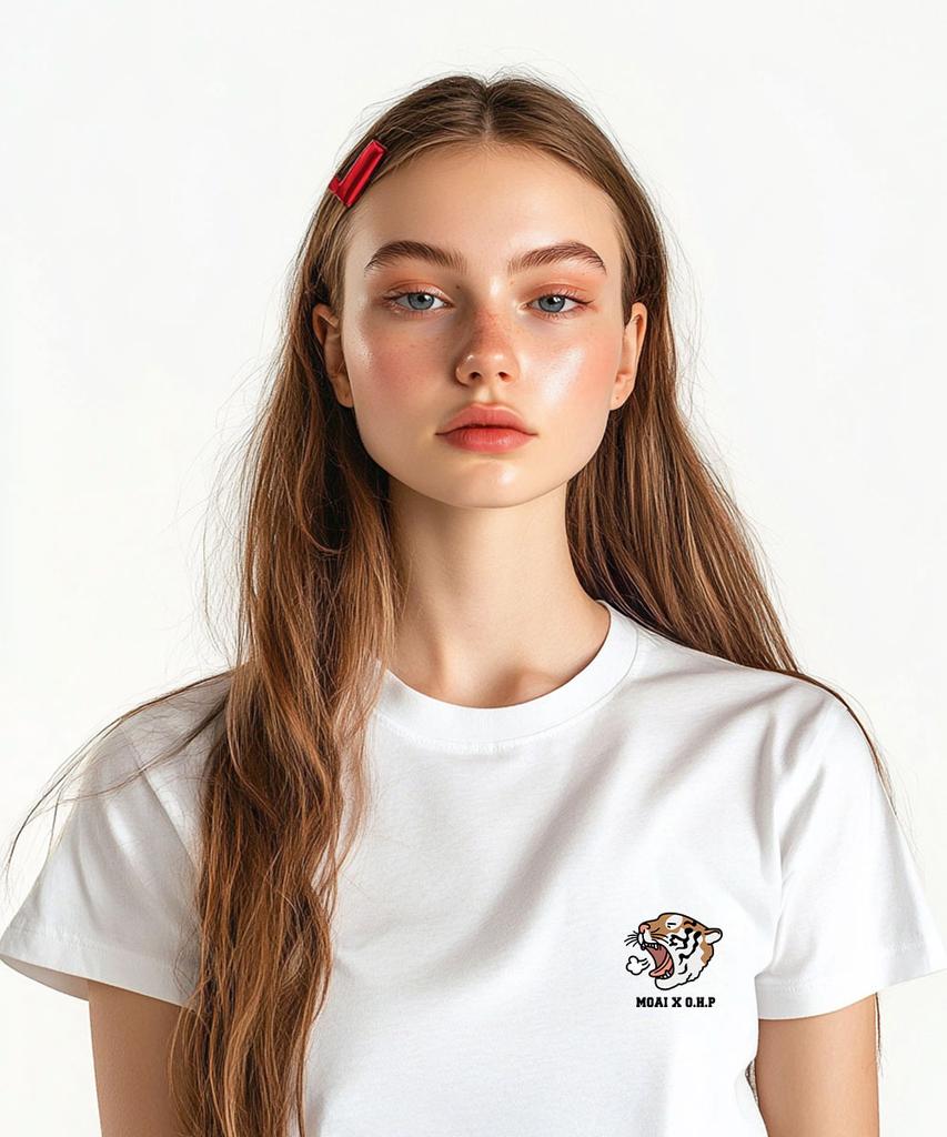 ONEHUNDREDPERCENT FOR WOMAN Ohpxmoai Tiger Women Basic Short Sleeve T-Shirt P
