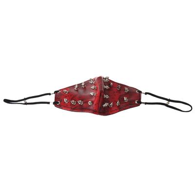 MagiDeal Punk Spike Steampunk Rivet Half Mask Masquerade Unisex Gothic Cosplay