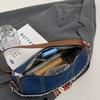 IELGY Denim Canvas Underarm Bag French Chain Shoulder All-Match High-End Niche Dumpling Bag