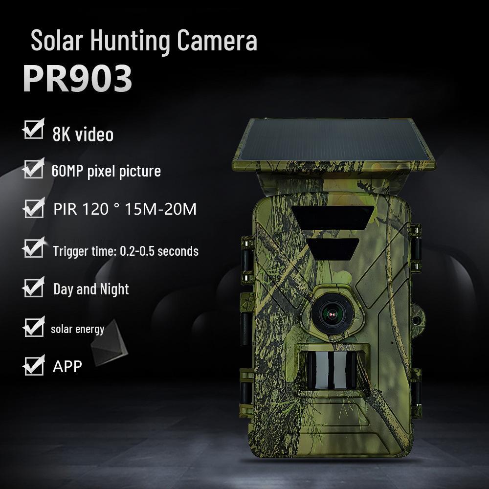 8K WiFi Trail Camera with 5200mAh Solar Battery & Infrared Capabilities