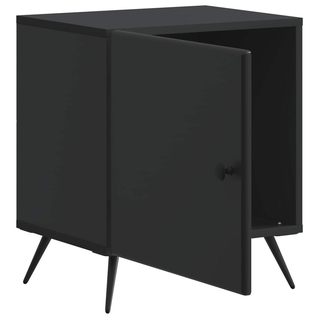 Nightstand Black 43 x 34.5 x 50 cm Particleboard