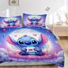 Stitch'S Envelope Adventure Print 3Pcs Bedding Setduvet Cover With 2 Bedropillowcase Home Birthday Gift