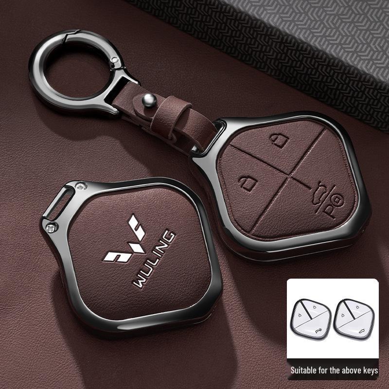 Wuling Bingo 2023 New Model Key Cover - Metal Full Coverage Buckle for New Energy Vehicles, Unisex