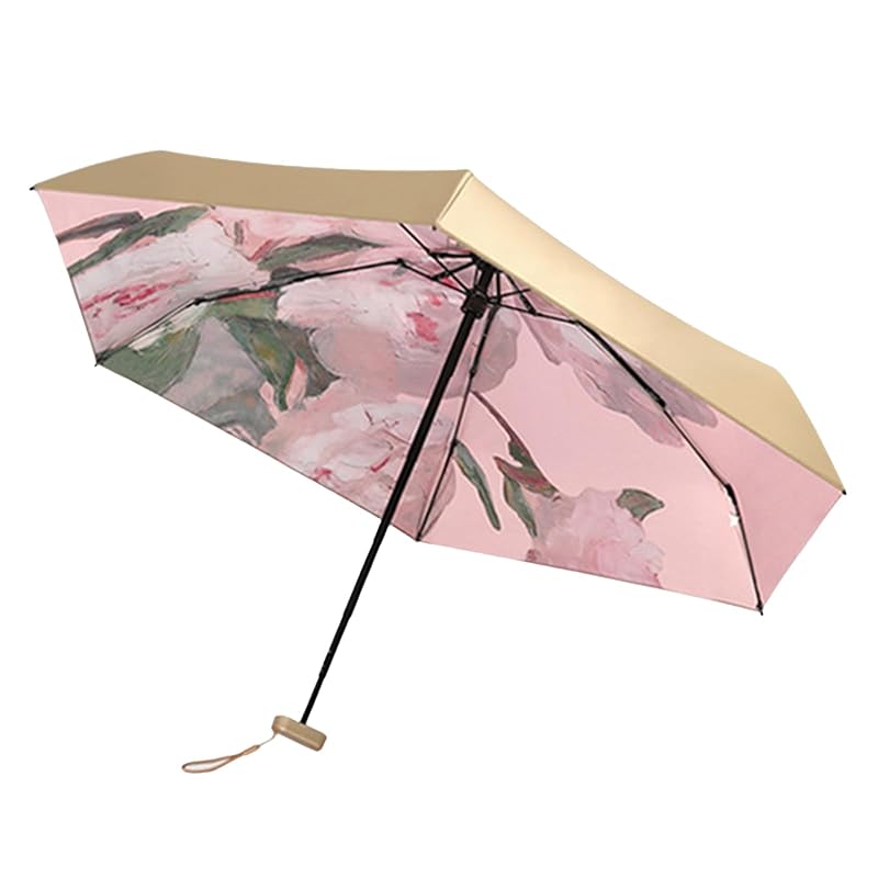 

LEZOOY folding umbrella lightweight 235g UPF50 For both rain and shine parasol UV cut 6 bones umbrella ladies cute floral pattern folding umbrella