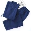 Kimono Robe Pigiami Abbigliamento Uomo Cotone Sottile Primavera Estate Abbigliamento per la Casa Largo Casual Set di Robe da Uomo