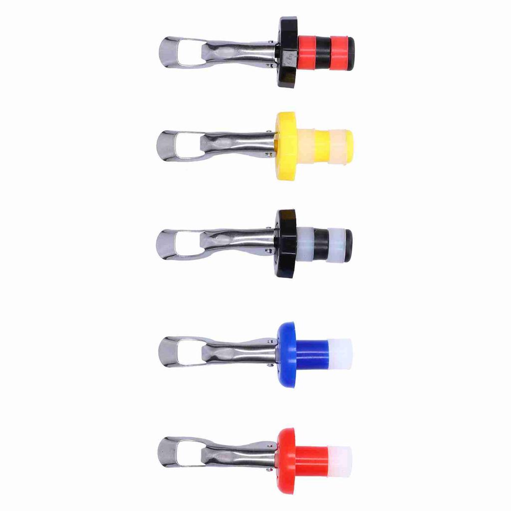 5Pcs Silicone Wine Stopper Portable Manual Vacuum Wine Bottle Plug Cork for Wine Bottle(Single Silicone Double Silicone )