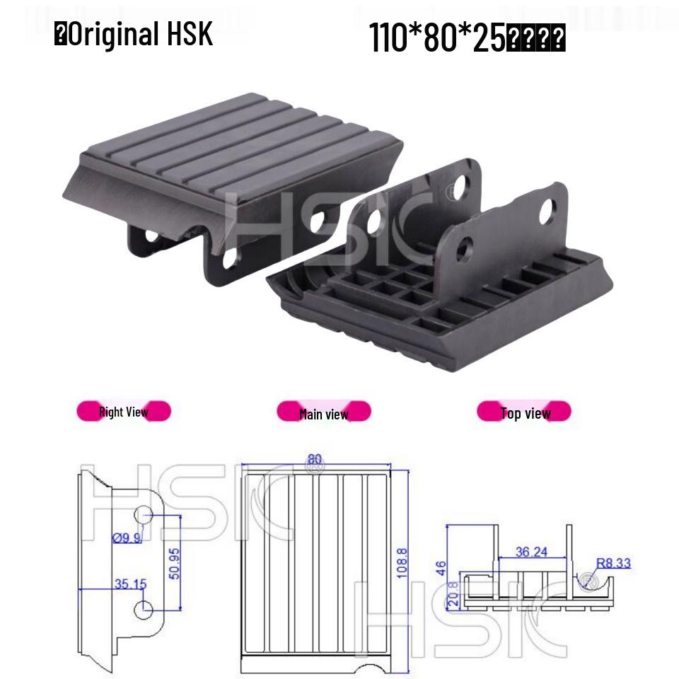 Automatic & Semi-Automatic Edge Banding Machine Accessories: Conveying Chain Block & Pressure Roller for Woodworking Machinery